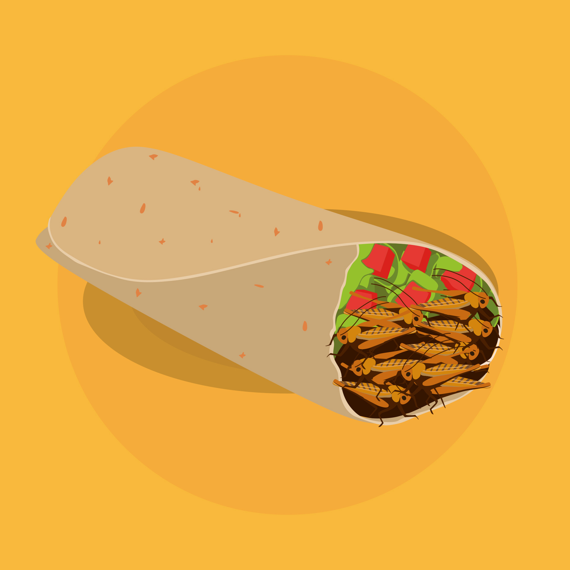Comer un taco de chapulines