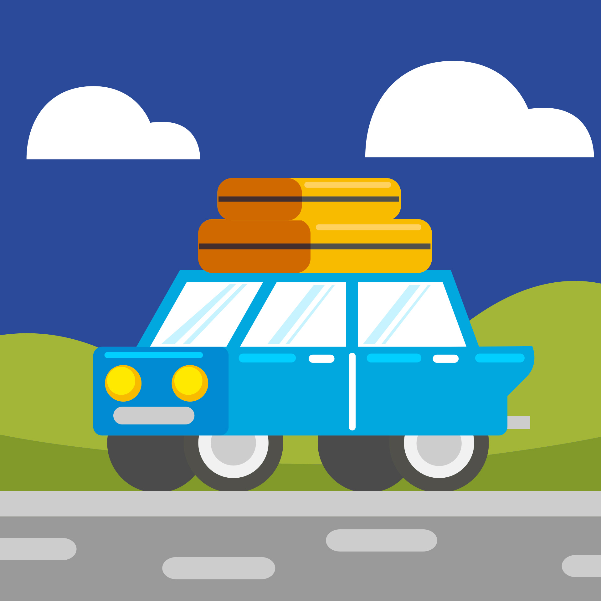 Hacer un viaje por carretera con amigos