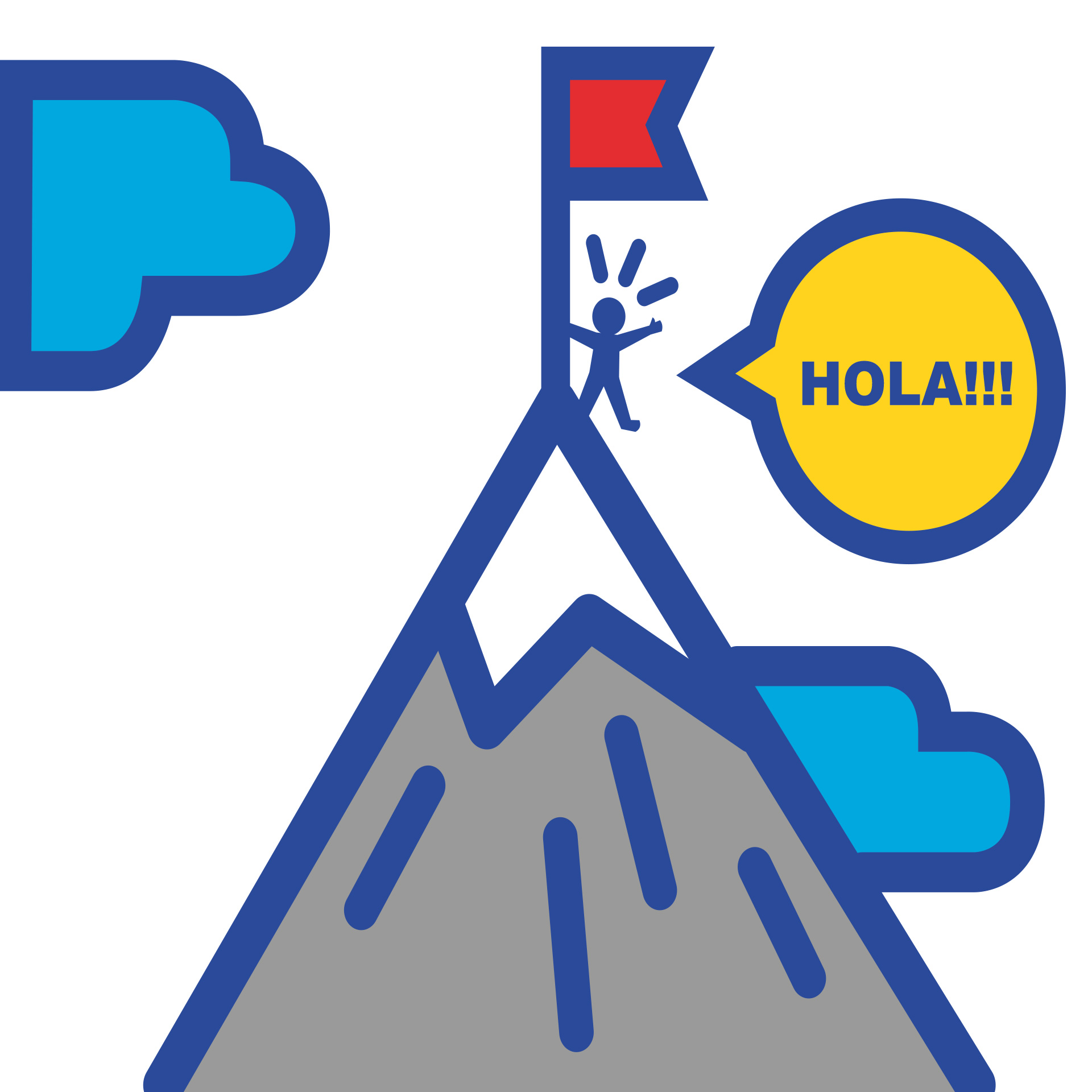 Subir a la cima de una montaña