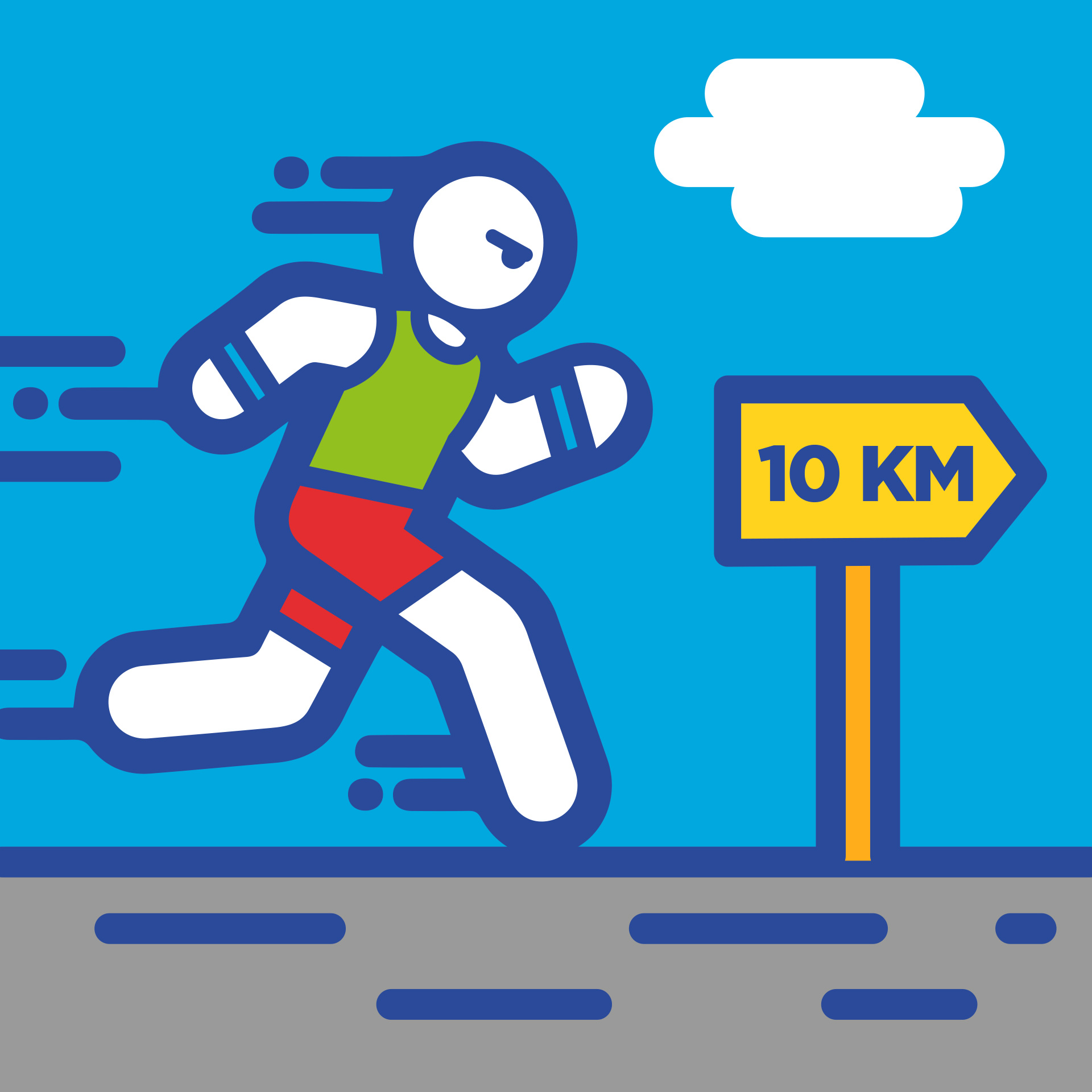 Correr (al menos) 10 km