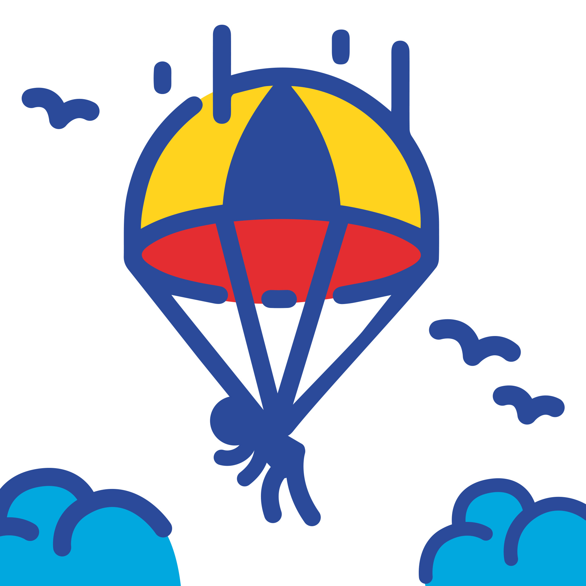 Aventarte en paracaídas